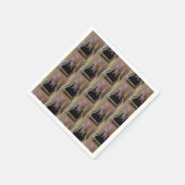 ハートとクマ スタンダードカクテルナプキン (角)