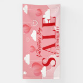 ハートとクラウドストアValentinesデイセールのバナー 横断幕 (縦)