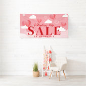 ハートとクラウドストアValentinesデイセールのバナー 横断幕 (インサイチュ)