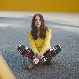 ハートとクロスボーン カプリレギンス