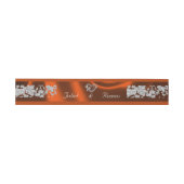 ハートとグリッター – 銅結婚の 招待状ベリーバンド (フラット)