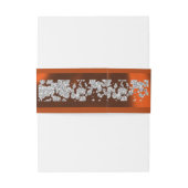 ハートとグリッター – 銅結婚の 招待状ベリーバンド (裏面例)