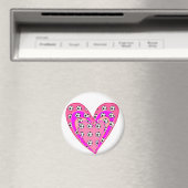 ハートとサッカーボールのパターン マグネット (インサイチュ (食洗機))