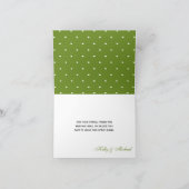 ハートとシャムロックのウェディング感謝メッセージ サンキューカード (内部)