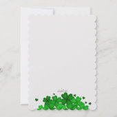 ハートとシャムロック招待状 招待状 (裏面)