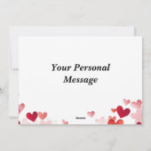 ハートとシャンパンベミーガレンティーヌカード シーズンカード (裏面)