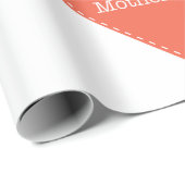 ハートとシンプル文字ハッピーマザーズデイ ラッピングペーパー (ロールコーナー)