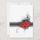 ハートとスクロール セーブザデート (裏面)