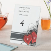 ハートとスクロール 台座サイン (インサイチュ)