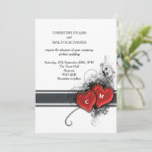 ハートとスクロール 招待状 (スタンド正面)