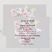 ハートとスタガーリリー 招待状 (正面/裏面)