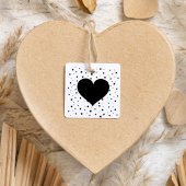 ハートとスターズウッドアートゴムスタンプ ラバースタンプ