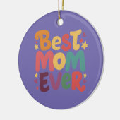 ハートとスター最高のマ・エバー セラミックオーナメント (左)