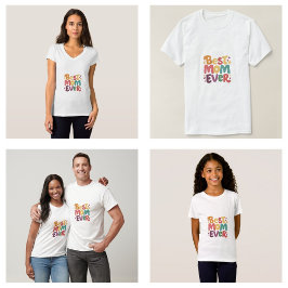 ハートとスター最高のマ・エバー Tシャツ