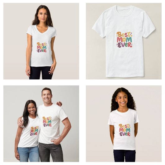 ハートとスター最高のマ・エバー Tシャツ