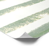 ハートとストライプ ポスター (角)