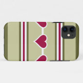 ハートとストライプiPhone 5ケース – メイト Case-Mate iPhoneケース (裏面(横))