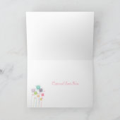 ハートとダンデリオンのバレンタイン シーズンカード (内部)