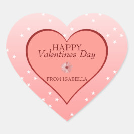 ハートとデイジー ハートシール