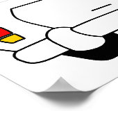 ハートとトランクポスおもしろいター ポスター (角)