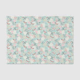 ハートとトンボかわいらしフローラ 薄葉紙