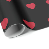 ハートとドットのバレンタインパターン ラッピングペーパー (ロールコーナー)