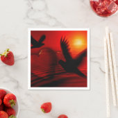 ハートとハト スタンダードカクテルナプキン (インサイチュ)