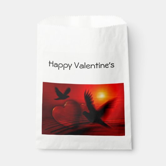 ハートとハト フェイバーバッグ (正面)