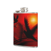 ハートとハト フラスク (左)