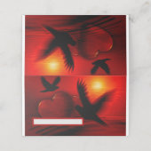 ハートとハト プレイスカード (外部開封)