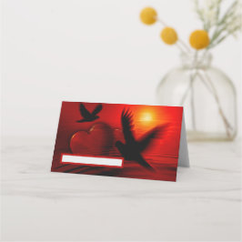 ハートとハト プレイスカード