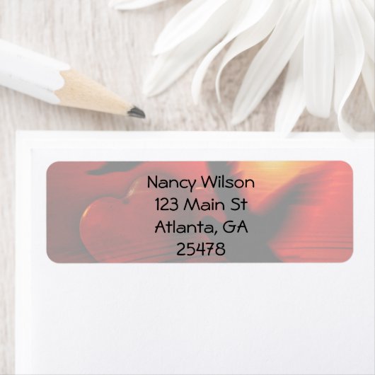 ハートとハト ラベル (インサイチュ)