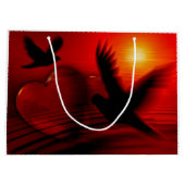 ハートとハト ラージペーパーバッグ (裏面)