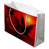 ハートとハト ラージペーパーバッグ (裏面アングル)