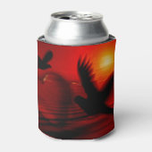 ハートとハト 缶クーラー (缶正面)