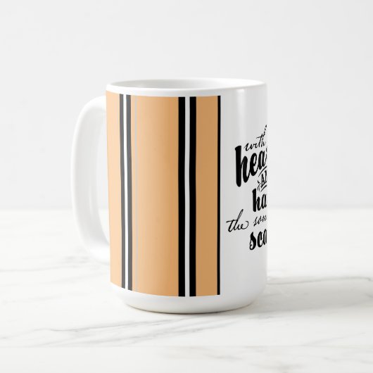 ハートとハンズでソノグラフがスキャン コーヒーマグカップ (正面左)