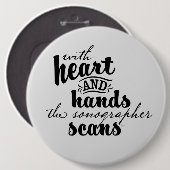 ハートとハンズでソノグラフがスキャン 缶バッジ (正面&裏面)