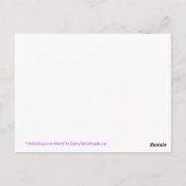 ハートとハートが繋がる オーダーメイド ポストカード (裏面)