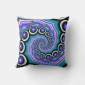 ハートとバブルの装飾用クッション クッション (裏面)