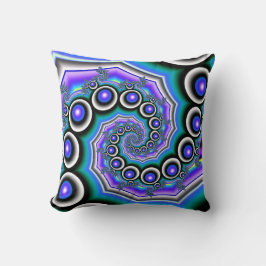 ハートとバブルの装飾用クッション クッション