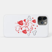 ハートとバラの渦巻き Case-Mate iPhoneケース (裏面(横))