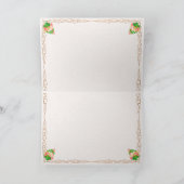 ハートとバラロマファンシーンスバレンタインカード カード (内部)