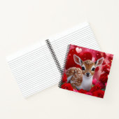 ハートとバラ付き ノートブック (内部)