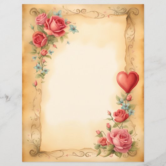 ハートとバラ (正面)