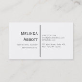 ハートとパステル調のきらびやかな青いそしてピンク 名刺 (裏面)