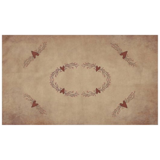 ハートとピップベリーテーブルクロス最大 テーブルクロス (正面(横))