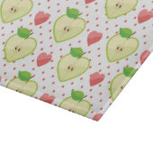 ハートとピンクの水玉模様とハート カッティングボード (角)