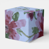 ハートとブルゴーニュ結婚式の引き出物 フェイバーボックス (裏面サイド)