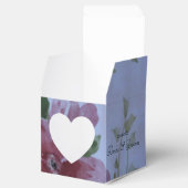 ハートとブルゴーニュ結婚式の引き出物 フェイバーボックス (オープン)