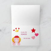 ハートとプリンセスキッズバレンタインカード シーズンカード (内部)